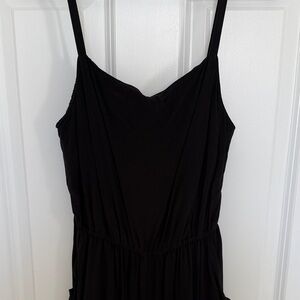 Elegant Black Women's Jumpsuit with adjustable straps